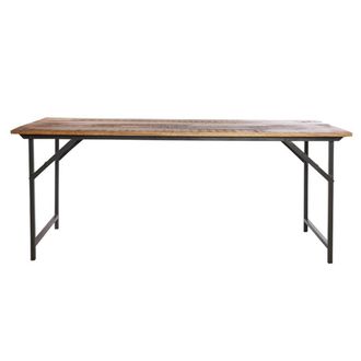 House Doctor Mesa plegable natural 180cm madera marr&oacute;n