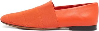 Ferragamo Slippers Grosgrain Smoking - Arancione
