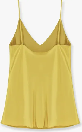 Max Mara Womens Silk Top Quassia Yellow T-Shirts & Jerseys