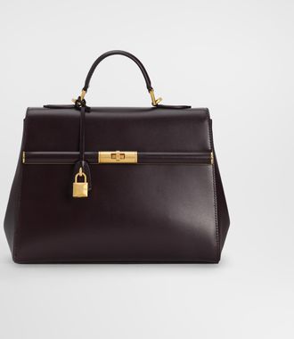 Dolce & Gabbana Marlene Handbag In Palmellato Calfskin - Woman Handbags Purple Onesize