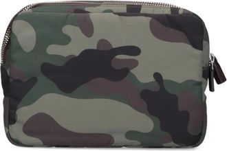 Anya Hindmarch Pouch con stampa camouflage - Verde
