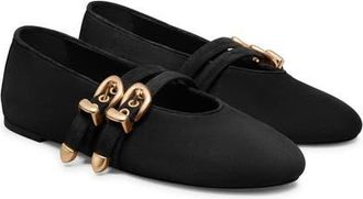 Stuart Weitzman Maven Mary Jane Flat in Black at Nordstrom, Size 7.5