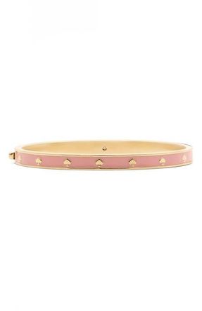 Kate Spade New York spot the spade enamel bangle bracelet in Pink at Nordstrom