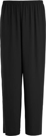 Eileen Fisher Eileen Fisher Straight-leg Silk-crepe Trousers - Black - L (UK 18-20 / XL)