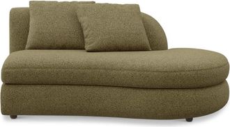 Castlery Fable Right Chaise Customized, Performance Boucle Moss, Spill Resistant, Ultra Deep Seats for Castlery Chairs