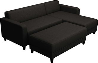 Les Tendances Les Tendances - Sof&aacute; Cama Bob Sawana En Color Gris Oscuro Antracita 138x65x197 Cm