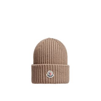 Moncler Wool & Cashmere Beanie Beige Size One size