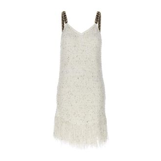 Balmain Mujer, Vestidos, Blanco, Talla: S