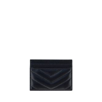 Saint Laurent Womens Black Lamb Ovis Aries Wallet