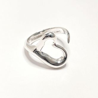 Tiffany & Co. Heart Silver Sterling Silver Band Ring (Pre-Owned)