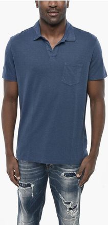 Altea Linen-and-Cotton Polo DENNIS with Pocket size Xxl