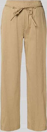 M.A.C Straight Leg Stoffhose mit verk&uuml;rztem Schnitt Modell CHiara in Beige, Gr&ouml;&szlig;e 32