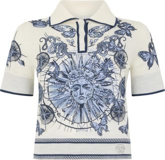 Philipp Plein Polo Shirt Butterfly Tattoo