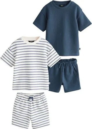 Next Kids 2-Pack Assorted T-Shirts & Shorts Set in Blue at Nordstrom, Size 12-18M