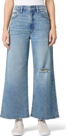 Hudson Jolene Wide Leg Distressed Ankle Crop Jeans in Cather at Nordstrom Rack, Size 24