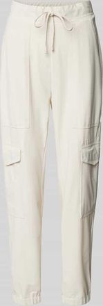 Cambio Cambio Tapered Fit Jogpants mit verk&uuml;rztem Schnitt Modell KARO in Sand, Gr&ouml;&szlig;e 32