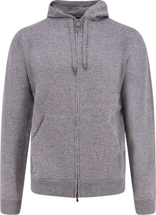 FILIPPO DE LAURENTIIS zip-fastening hoodie - Grey
