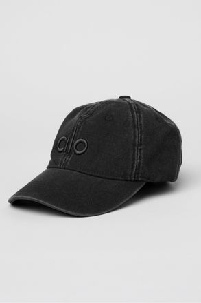 Alo | Washed Off-Duty Cap in Vintage Black