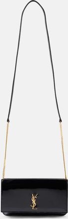 Saint Laurent Cassandre patent leather phone pouch