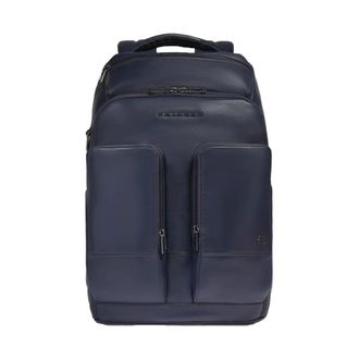 Piquadro Tassen, Heren, Blauw, ONE Size, Leer, W136 Rugzak