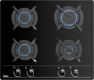 Teka Placa A Gas Natural Superficie Cristal 60cm 4 Zonas Gbc 6400