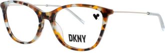 DKNY Ladies Tortoise Square Eyeglass Frames Dkny-Dk7009-229-52