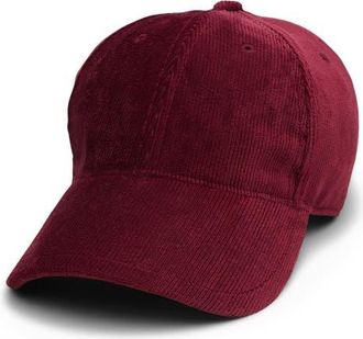Rag & Bone Harlow Corduroy Baseball Cap in Morello Corduroy at Nordstrom
