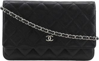 Chanel Pre-owned Classic Caviar Chain Wallet - - Pre-owned - Donna - Nero - ONE SIZE