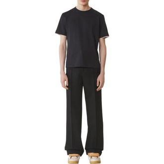 Lanvin Light Wool Chino Pants in Black at Nordstrom, Size 4835 Eu