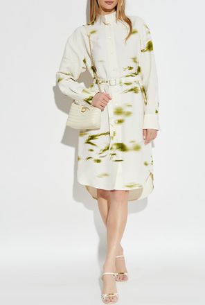 Ferragamo Dress With Pockets, Womens, Cream