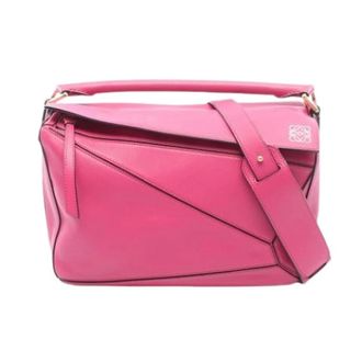 Loewe Pre-owned Handbag - Dames - Pre-owned - Roze - Maat: ONE Size Leer