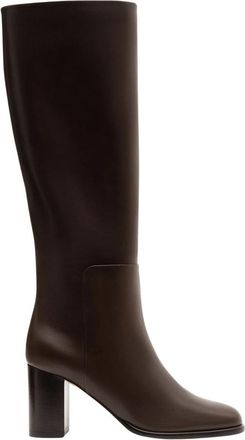 Parall&egrave;le Melia Rijlaars - Dames - Laarzen met Hak - Bruin - 38 1/2 EU - Leer - Schoenen