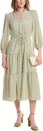 Julia Jordan Stripe Maxi Shirtdress