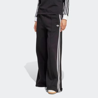 adidas Sporthose ADIDAS ORIGINALS ADICOLOR 3-STREIFEN WIDE, Damen, Gr. XL, N-Gr, schwarz-weiss (schwarz, wei&szlig;), Obermaterial: 100% Baumwolle, Hosen Sporthose
