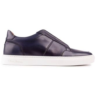 Oliver Sweeney Mens Rende Trainers - Blue Leather - Size UK 10