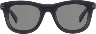 Ermenegildo Zegna Polarized Smoke Square Mens Sunglasses EZ0269 20D 50
