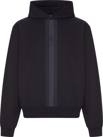 Gucci COTTON HOODIE WITH TONAL WEB STRIPE - Gucci - Man