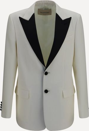 Valentino Giacca bicolore in lana Man 48