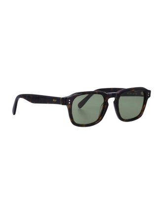 Retro Superfuture Luce Rectangular Tortoiseshell Sunglasses