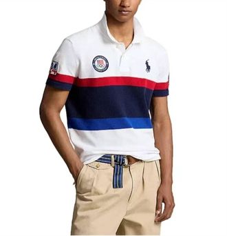 Polo Ralph Lauren Team Usa Closing Ceremony Polo Shirt In White