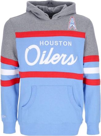Mitchell & Ness Hoodies - Heren - Hoodies - Blauw - M - Hoodies & sweatvesten
