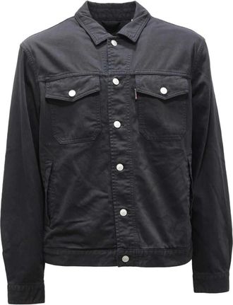 Schott NYC Vintage Usmc Black Denim Jacket - Heren - Spijkerjassen - Zwart - S - Denim - Jassen