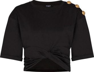 Balmain Mujer, Camisetas, Negro, Talla: S