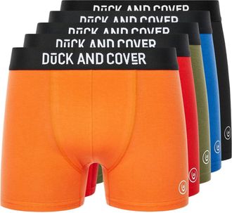 Duck and Cover Heren Thriller Boxershorts (Set van 5) (Veelkleurig)