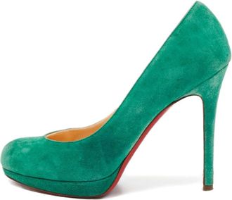 Christian Louboutin Pumps in pelle scamosciata 115mm - Verde