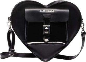 Dr. Martens Zwarte Leren Rits Satchel - Dames - Schoudertassen - Zwart - ONE Size - Leer - Tassen