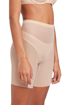 Wolford Tulle Control Shaper Shorts in Clay at Nordstrom, Size 14 Us