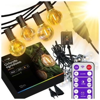 OEM Guirnalda De Luces Solares Para Jard&iacute;n De 12 M Con 30+2 Bombillas Led Solares
