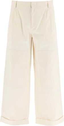 Etro Pantalone - Dames - Wijde Broeken - Wit - 2XL - Broeken