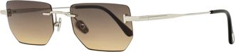 Tom Ford Unisex Ethan-02 Sunglasses TF1355 16B Palladium/Black 53mm